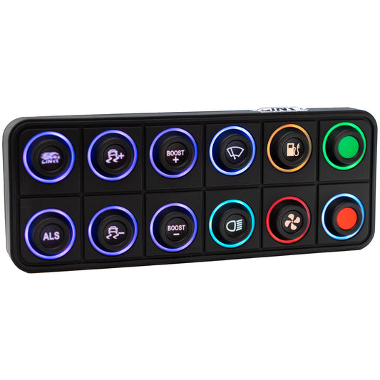 12-Key CAN Keypad with 15mm Inserts
